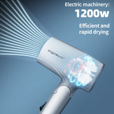 Fohn - Haardroger - Inklapbare Föhn - 1200W - Wit - Aigostar